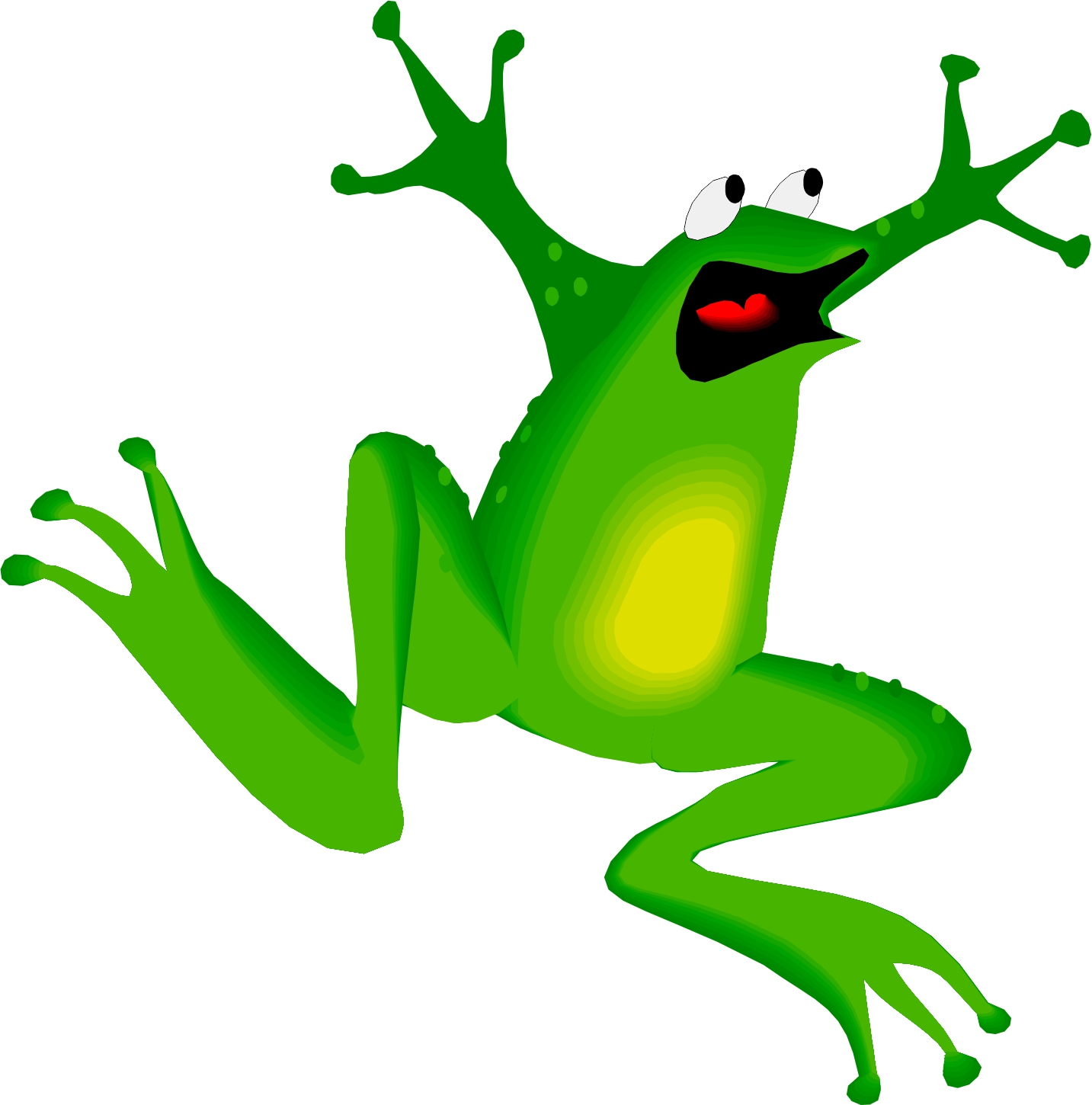Frog Jump Clipart