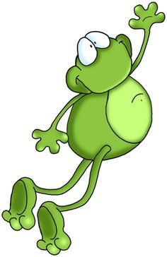 Cute hopping frog clipart free clipart image