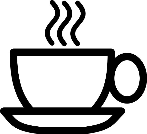 Two coffee cups clipart coffee hour clipart image