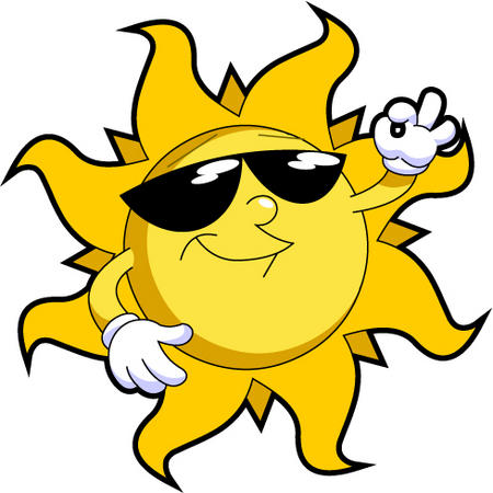 warning about sun exposure - Clip Art Library