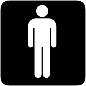 Mens Washroom Vector 