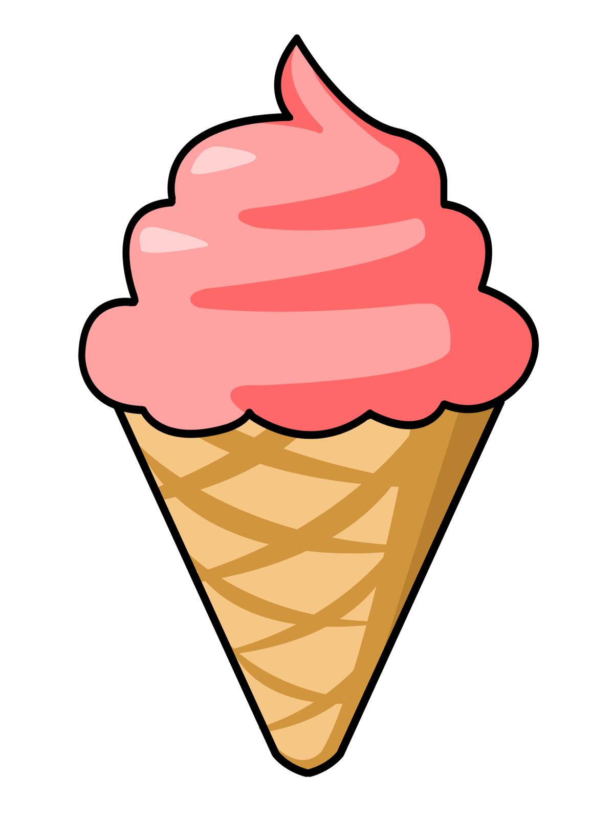 Image of Ice Cream Scoop Clipart Ice Cream Silhouette Clip