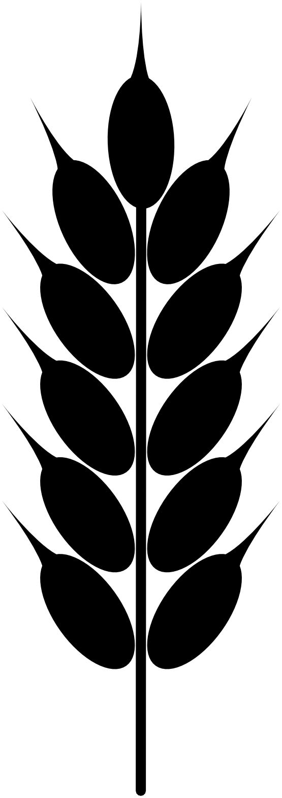 Clipart: Wheat Black And White 