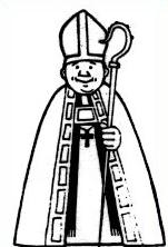 catholic cardinal clipart outline