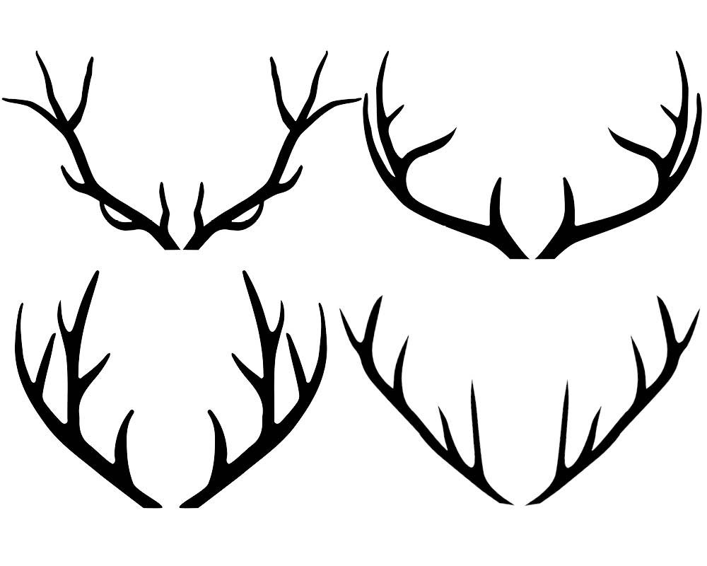 deer horn clipart