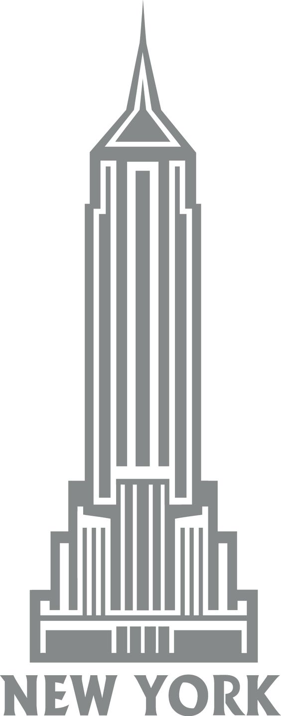 Empire state building clip art vector clip art image