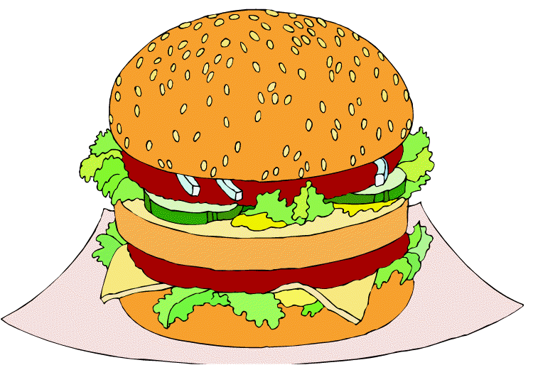 chicken burger clip art - photo #14