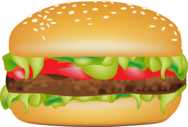 Clip Art Of Hamburgers and Sandwiches 