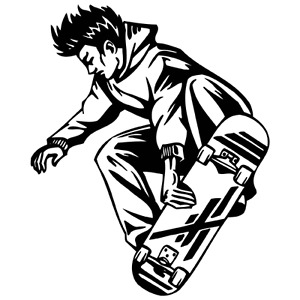 Skateboard 2 clip art at vector clip art image