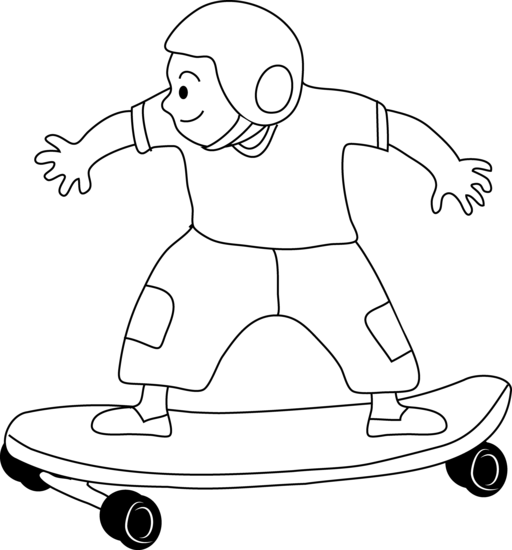 Skateboard clip art free clipart image image 