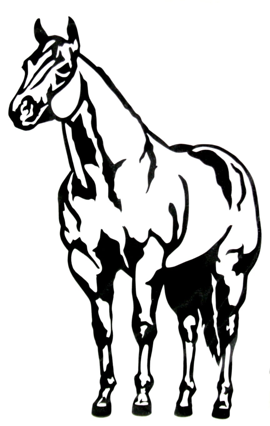 Western Quarter Horse Decal Original By Darkhorsekreations 7 00 Quarter Horse Horses Horse Silhouette