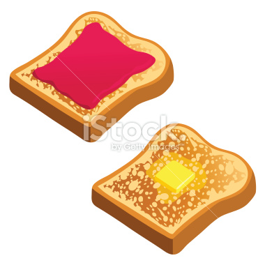 Cartoon Toast Clipart