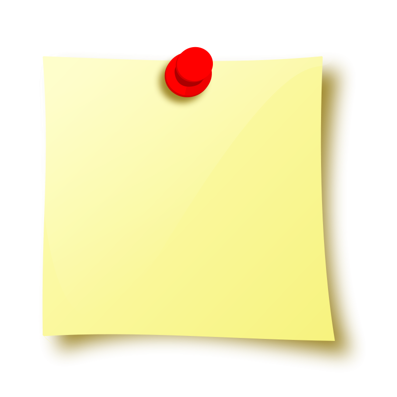 Free to Use , Public Domain Note Clip Art