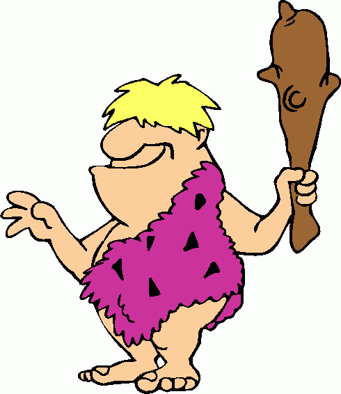 group of cave people clipart