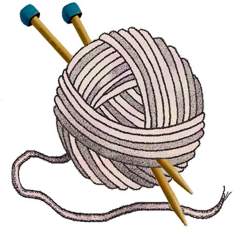 Grandmother knitting clipart free clipart image image