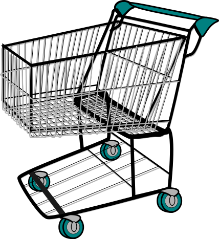 Grocery Cart Clipart