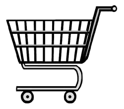 Free Shopping Cart Clipart Black And White, Download Free Shopping Cart