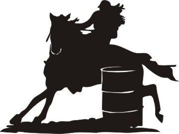 Clip Art Cowgirl Barrel Racing Clipart