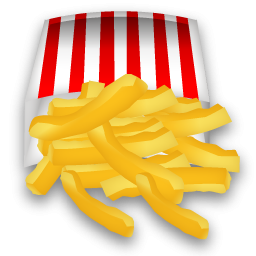 Crispy French Fries Icon, PNG ClipArt Image 