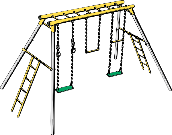 Playground Swing Set Clipart