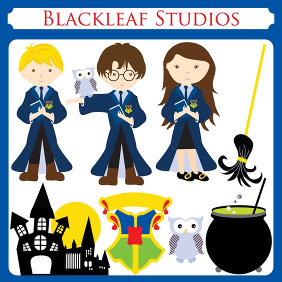 Cast a Spell Clip Art Instant Download harry potter, witch craft