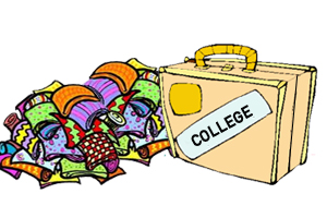 Of a high school or college graduate clip art illustration image