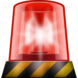 Red Siren Flashing Icon, PNG ClipArt Image