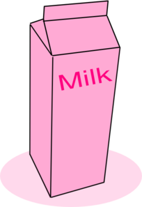 Pink Milk Clip Art