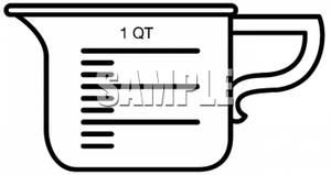 1 Cup Measuring Cup Clipart