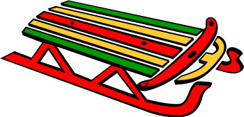 Winter Sled Clipart