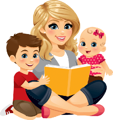 Mom Reading With Children 2 