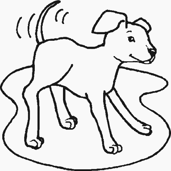 free clipart dog wagging tail - photo #17