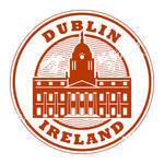 Dublin Ireland Skyline City Silhouette stock vector 