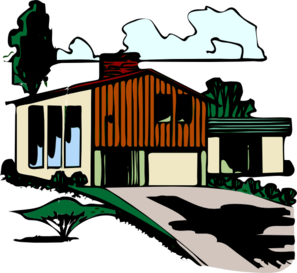 House With Driveway Clip Art