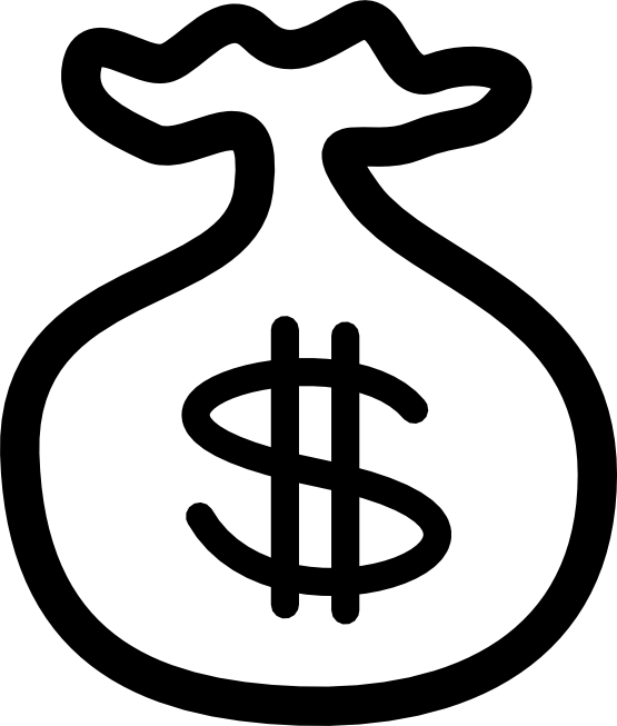 Open Money Bag Clipart 