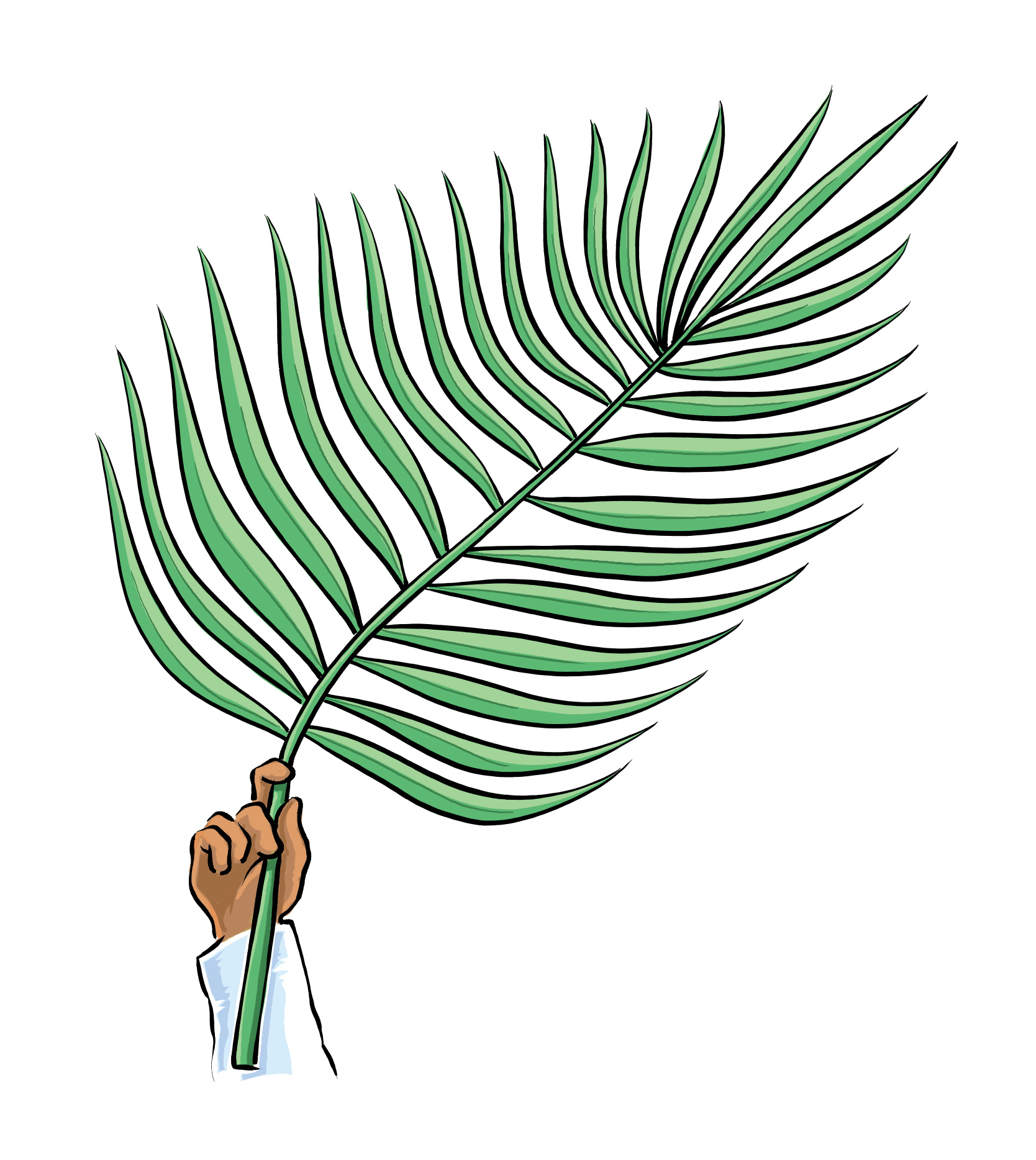 palm sunday coloring page - Clip Art Library.