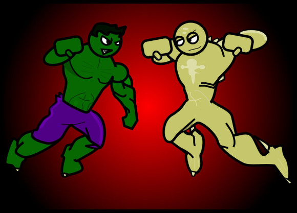 Hulk Vs Abomination Clipart.