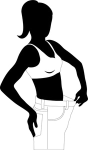 Slim Woman Clipart Image