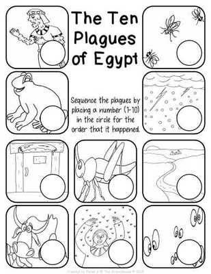 The Ten Plagues of Egypt Worksheet Pack 