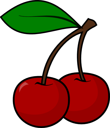 Cherry cherries clip art image