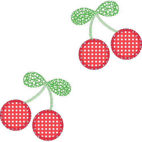 Cherry applique / Original background image