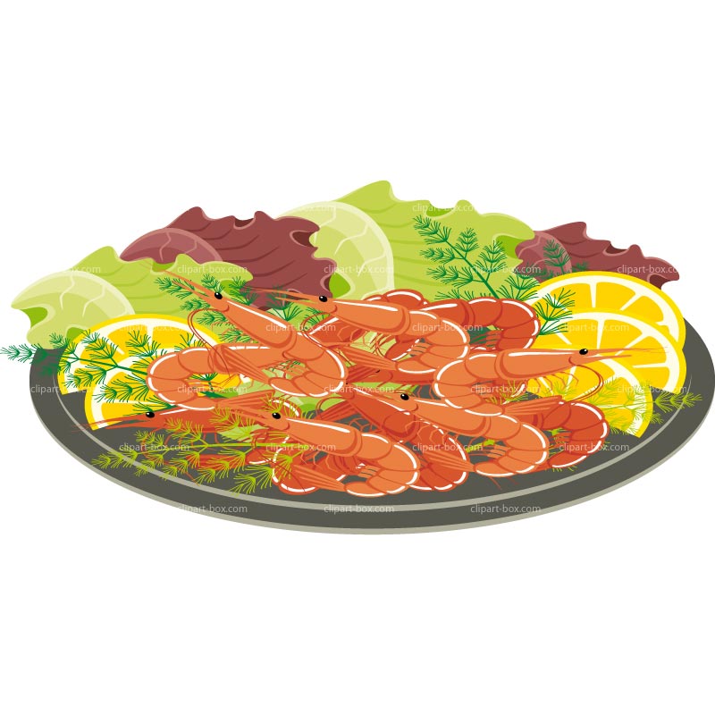CLIPART SEAFOOD PLATE