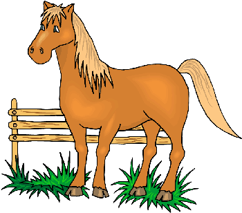 Classic Horse Colored Clip Art