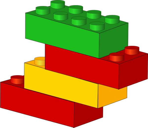 Lego blocks black and white clipart free clip art image image 