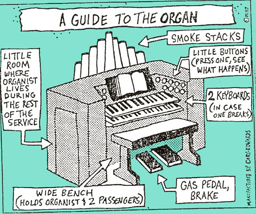 Cartoon Pipe Organ