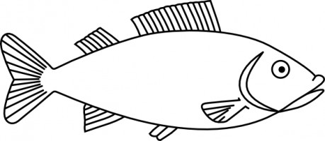 Fishing cartoon fish clip art outlines free vector for free