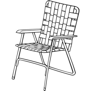 Lawn Chair Folding Clip Art