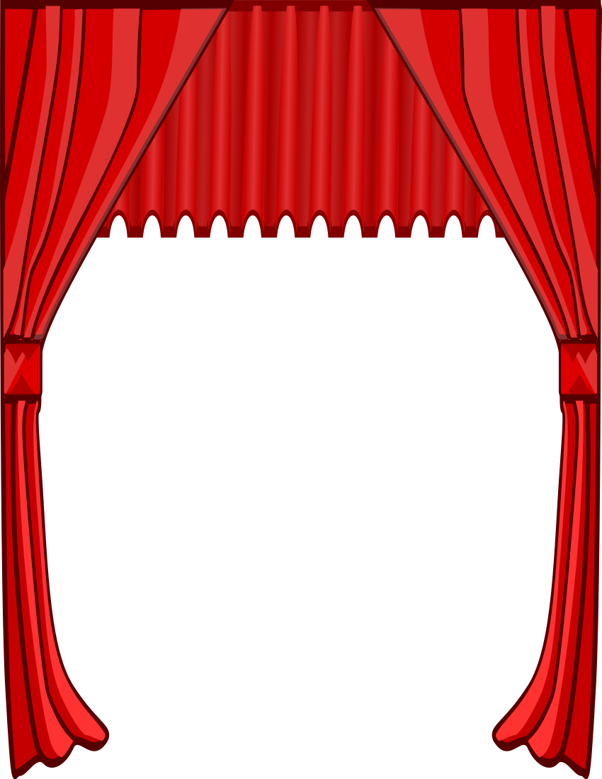 Stage Curtains Clipart 