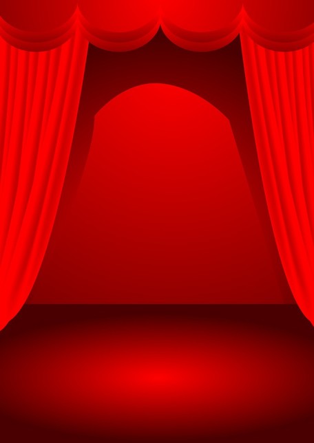 Theater stage curtain clip art vector stage curtain graphics image 