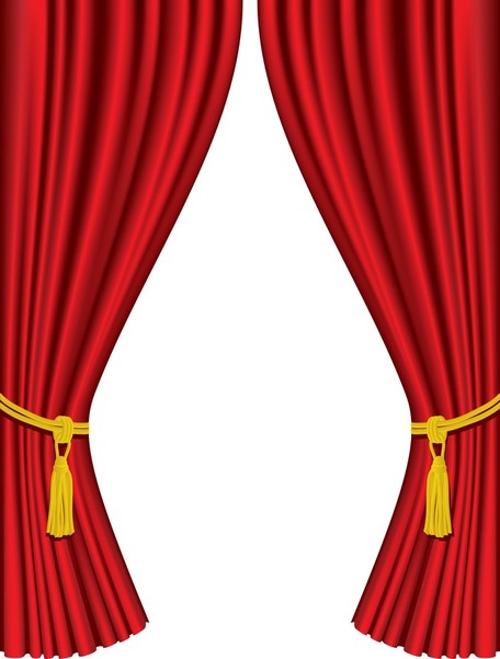 Curtain Stage Clip Art, Vector Curtain Stage